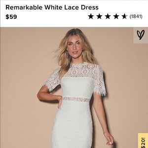 Women’s white lace dress!